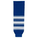 HS630 Knitted Striped Hockey Socks - New Toronto Royal - Front