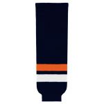 HS630 Knitted Striped Hockey Socks - New York Islanders Navy - Front