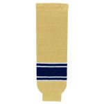 HS630 Knitted Striped Hockey Socks - Notre Dame Vegas Gold - Front