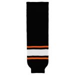 HS630 Knitted Striped Hockey Socks - Philadelphia 3rd Black - Front