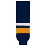 HS630 Knitted Striped Hockey Socks - 2008 Buffalo Navy - Front