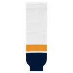 HS630 Knitted Striped Hockey Socks - 2013 Nashville White - Front
