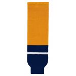 HS630 Knitted Striped Hockey Socks - 2013 Nashville Gold - Front