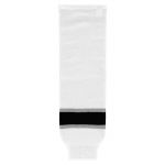 HS630 Knitted Striped Hockey Socks - Old La White - Front