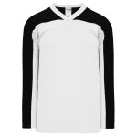 LB153 Box Lacrosse Jersey - White/Black - Front