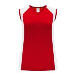 LF601L Women's Field Lacrosse Jersey - Red/White - Front