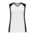 LF601L Women's Field Lacrosse Jersey - White/Black - Front