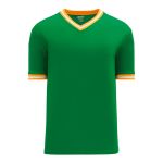 S1333 Soccer Jersey - Kelly/Gold/White - Front