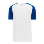 S1375 Soccer Jersey - White/Royal - Front