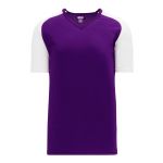 S1375 Soccer Jersey - Purple/White - Front