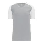 S1375 Soccer Jersey - Grey/White - Front