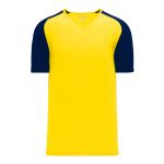S1375 Soccer Jersey - Maize/Navy - Front