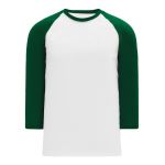 S1846 Soccer Jersey - White/Dark Green - Front