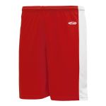 SS9145 Soccer Shorts - Red/White - Front