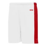 SS9145 Soccer Shorts - White/Red - Front