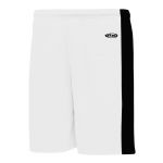 SS9145 Soccer Shorts - White/Black - Front