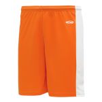 SS9145 Soccer Shorts - Orange/White - Front