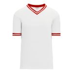 Athletic Knit S1333-209 Soccer Jersey - White/Red - Primary