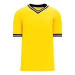 Athletic Knit S1333-256 Soccer Jersey - Maize/Black/White - Primary