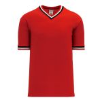 Athletic Knit S1333-414 Soccer Jersey - Red/Black/White - Primary