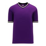 Athletic Knit S1333-438 Soccer Jersey - Purple/Black/White - Primary