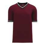 Athletic Knit S1333-443 Soccer Jersey - Maroon/Black/White - Primary