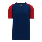 Athletic Knit S1375-285 Soccer Jersey - Navy/Red - Primary