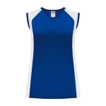 Athletic Knit LF601L-206 Women's Field Lacrosse Jersey - Royal/White - Primary