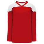 Athletic Knit H6100-208 League Hockey Jersey - Red/White - Primary