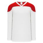 Athletic Knit H6100-209 League Hockey Jersey - White/Red - Primary