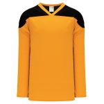 Athletic Knit H6100-213 League Hockey Jersey - Gold/Black - Primary