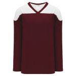 Athletic Knit H6100-233 League Hockey Jersey - Maroon/White - Primary