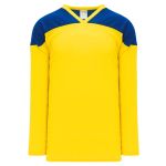 Athletic Knit H6100-257 League Hockey Jersey - Maize/Royal - Primary