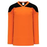 Athletic Knit H6100-263 League Hockey Jersey - Orange/Black - Primary