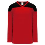 Athletic Knit H6100-264 League Hockey Jersey - Red/Black - Primary
