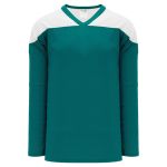 Athletic Knit H6100-288 League Hockey Jersey - Pacific Teal/White - Primary