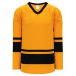 Athletic Knit H6400-213 League Hockey Jersey - Gold/Black - Primary