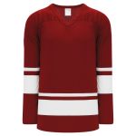 Athletic Knit H6400-250 League Hockey Jersey - Av Red/White - Primary