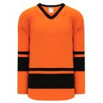 Athletic Knit H6400-263 League Hockey Jersey - Orange/Black - Primary