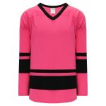 Athletic Knit H6400-276 League Hockey Jersey - Pink/Black - Primary