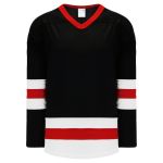 Athletic Knit H6500-348 League Hockey Jersey - Black/White/Red - Primary