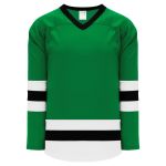 Athletic Knit H6500-440 League Hockey Jersey - Kelly/White/Black - Primary