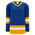 Athletic Knit H6500-447 League Hockey Jersey - Royal/Gold/White - Primary