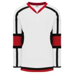 Athletic Knit H7000-415 Select Hockey Jersey - White/Black/Red - Primary