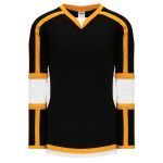 Athletic Knit H7000-437 Select Hockey Jersey - Black/White/Gold - Primary