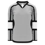 Athletic Knit H7000-973 Select Hockey Jersey - Grey/Black/White - Primary