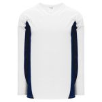 Athletic Knit H7100-217 Select Hockey Jersey - White/Navy - Primary