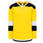 Athletic Knit H7400-256 Select Hockey Jersey - Maize/Black/White - Primary