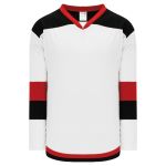 Athletic Knit H7400-415 Select Hockey Jersey - White/Black/Red - Primary