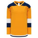 Athletic Knit H7400-431 Select Hockey Jersey - Gold/Navy/White - Primary